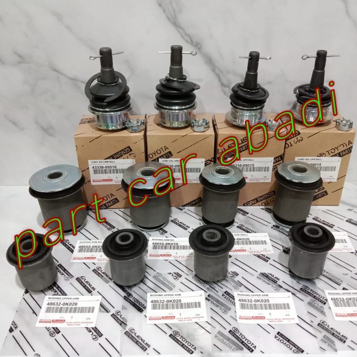 Ball Joint Dan Bushing Arm Atas Bawah Komplit Toyota Innova Set 12Pc