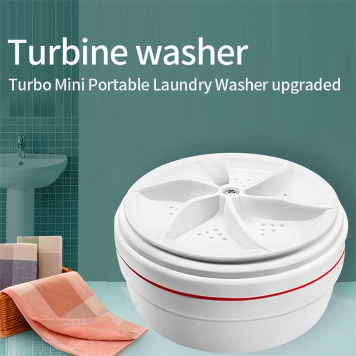 MESIN CUCI MINI USB BAK EMBER PORTABLE WASHING MACHINE ULTRASONIC