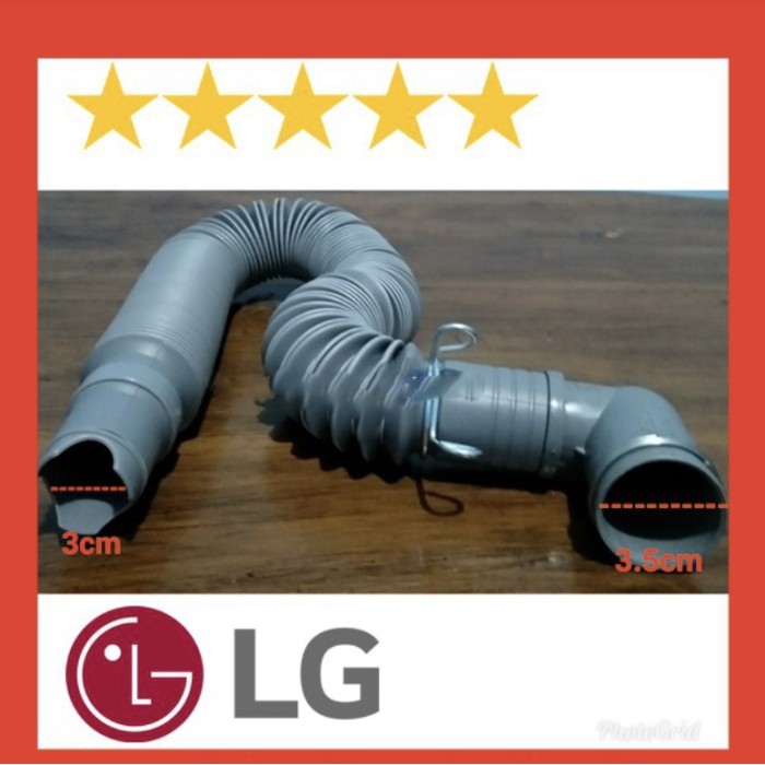 FLEXIBEL DRAIN HOSE SELANG PEMBUANGAN AIR MESIN CUCI LG SATU TABUNG