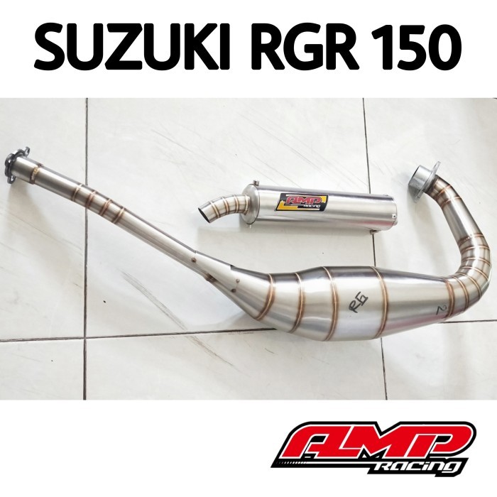 Knalpot Suzuki Rgr 150 Model Repsol Full Stainless Amp Racing Original