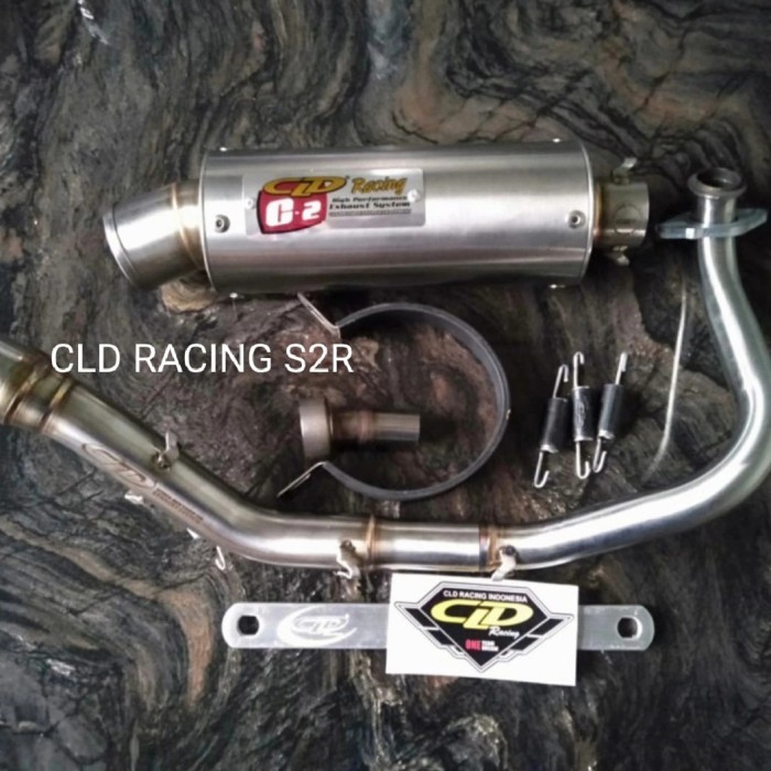 Knalpot Cld Racing New Vario 125/150 Type C2 Bulat Pipa Atas Original