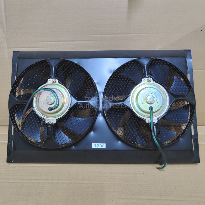Extrafan Ac Mobil Elf Double 12V 10" Extra Fan 14X23 Isuzu Elf
