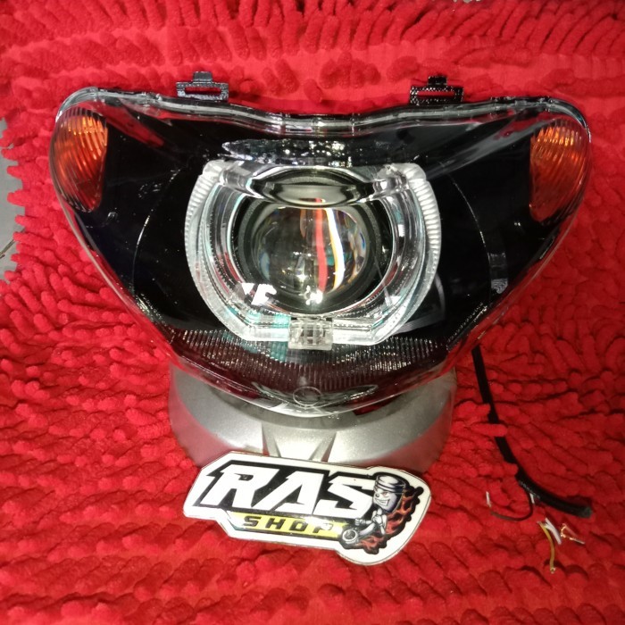 Lampu Depan Mio Smile Custom Smoke Semi Biled