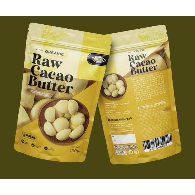 

Ready Cacao Tabon - Organic Raw Cacao Butter 150g ( White Chocolate / Mentega Cokelat )