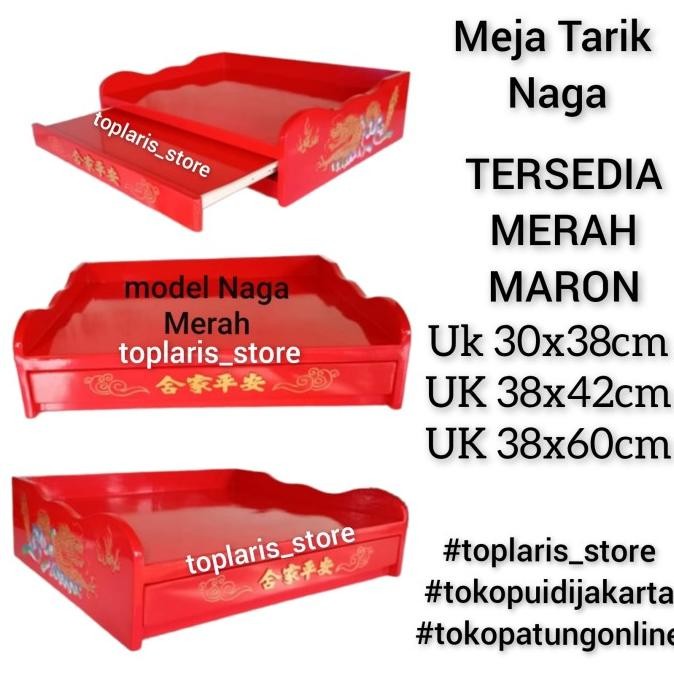 

Ready Meja Sembahyang Naga Ukir 38Cm