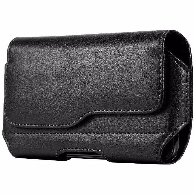 Sarung Hp Pinggang Kulit Model Horizontal/Rebah 1 Slot