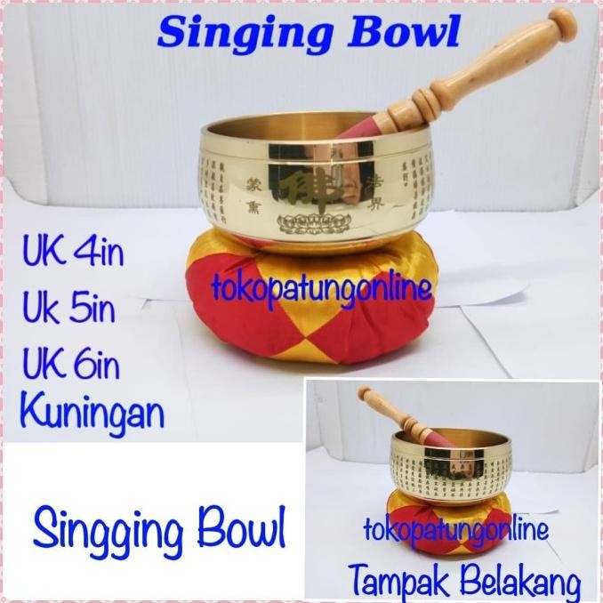 

Ready Singing Bowl Tibet Taiwan Kuningan 7 Logam 5in