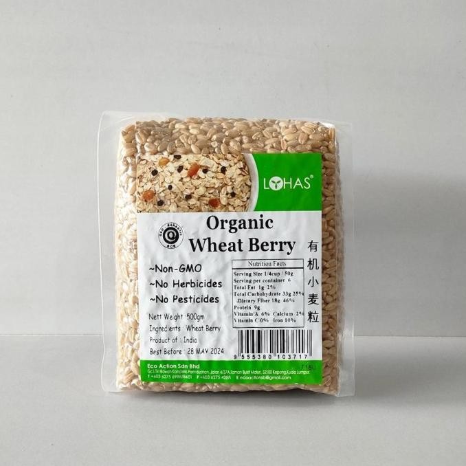 

Ready Lohas - Organic Wheat Berry Wheatberries Biji Gandum Utuh 500g