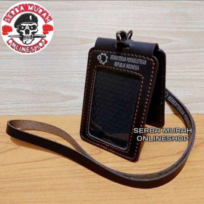 

Andra - Id Card Holder Tali Lanyard Name Tag Model Lipat Logo Kemenperin Ri