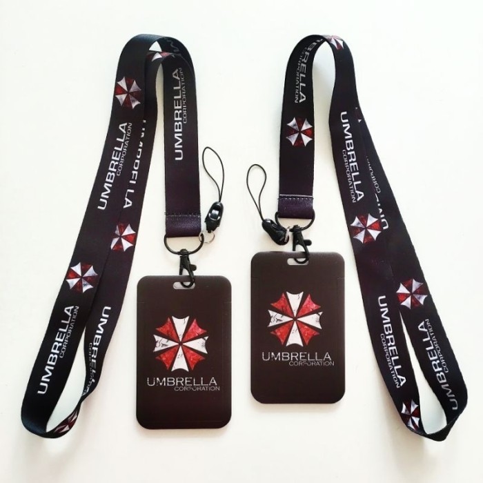 

Andra - Id Card Holder Name Tag Lanyard / Kalung Wadah Kartu Identitas Resident Evil Umbrella Corps
