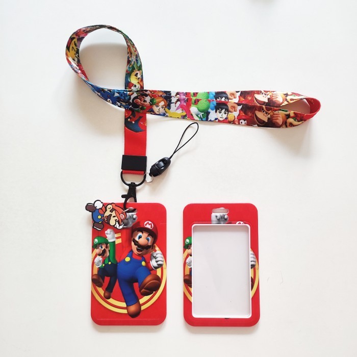 

Andra - Id Card Holder Name Tag Lanyard / Kalung Wadah Kartu Super Mario Bros