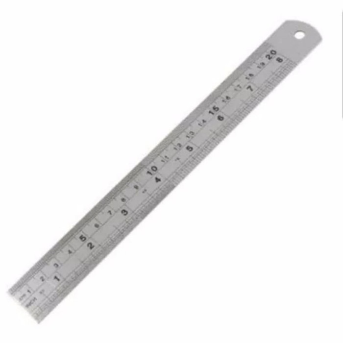 

Penggaris Besi Mistar Ruler Steel 30 cm 300 mm mili
