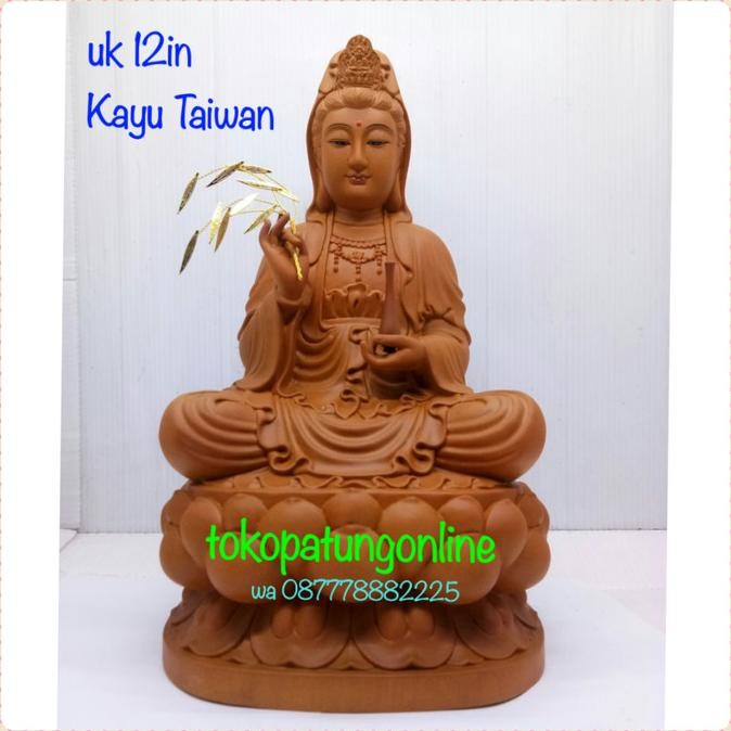 

Ready Patung Kwan Im Kayu 12in New Arrival