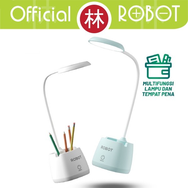 

Andra - Robot Rt-Dl02 Lampu Baca Meja Led Desk Lamp Rechargeable Pen Holder