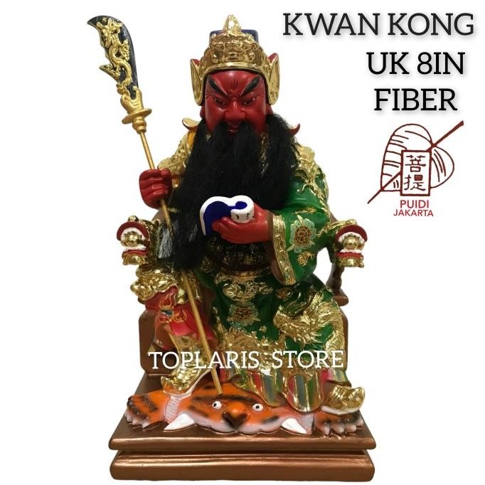 

Ready Patung Kwan Kong Fiber 8in New 008