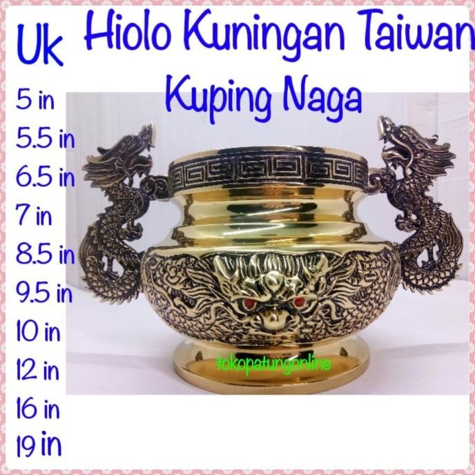 

Ready Hiolo Kuningan Taiwan Kuping Naga T12