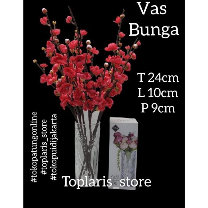 

Ready Vas Bunga Kaca Bening Tebal VASE Premium