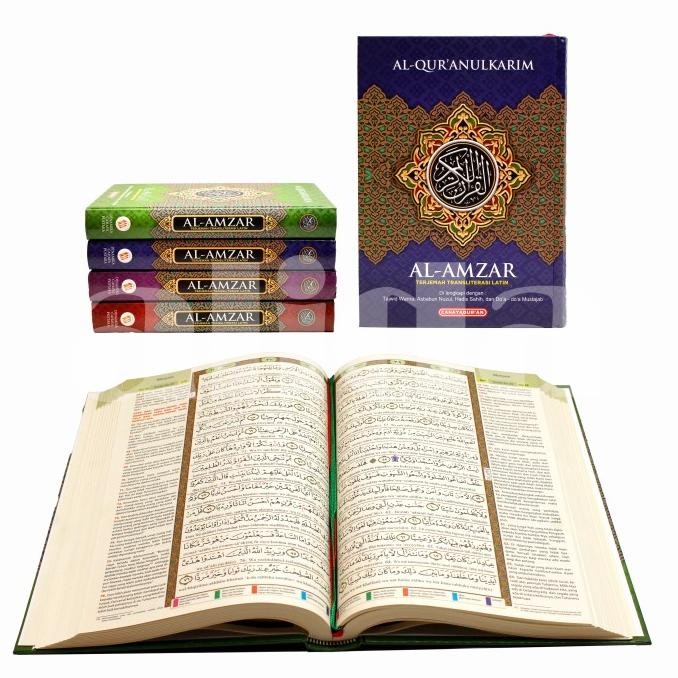 

siap kirim alquran tajwid al-amzar terjemah latin uk besar a4 al-quran alamzar