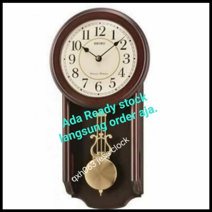 Qxh063 C Jam Dinding Pendulum Seiko Bebas Ongkir