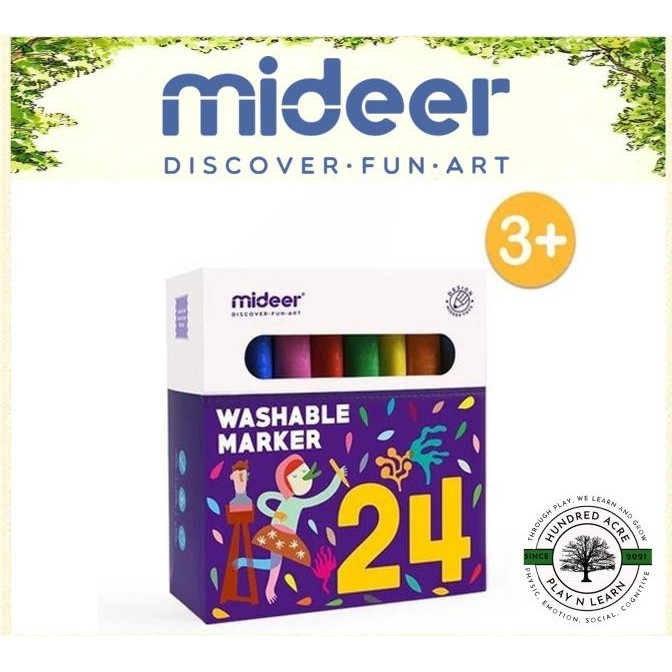 

Sale Mideer Washable Markers - 24 Pcs Markers [Mainan Edukasi Anak]