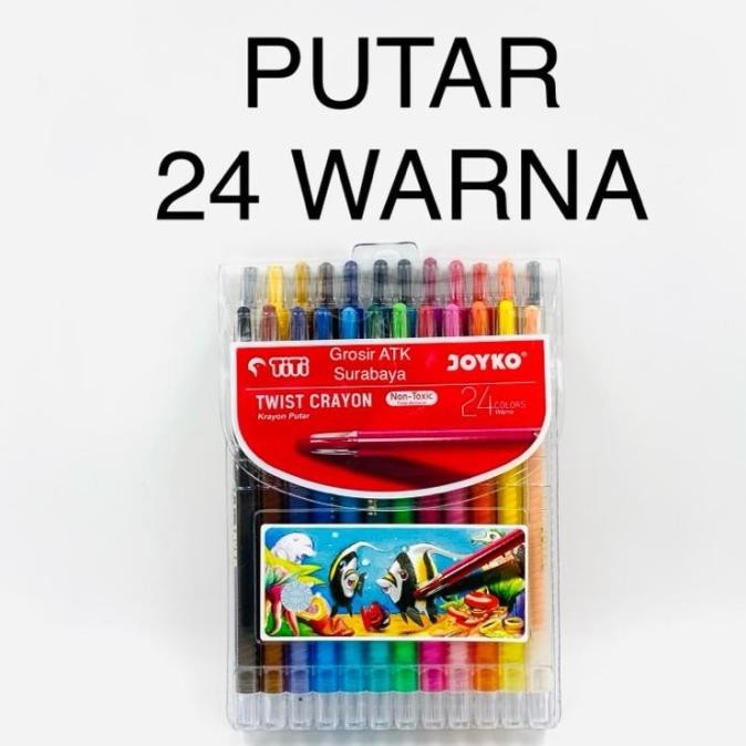 

Sale Crayon / Krayon / Oil Pastel Putar Titi Joyko 24 Warna Panjang