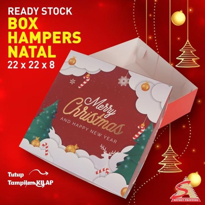 @#@#@#] 22x22x8 Box Natal/Christmas Box/Christmas hampers/Dus Natal