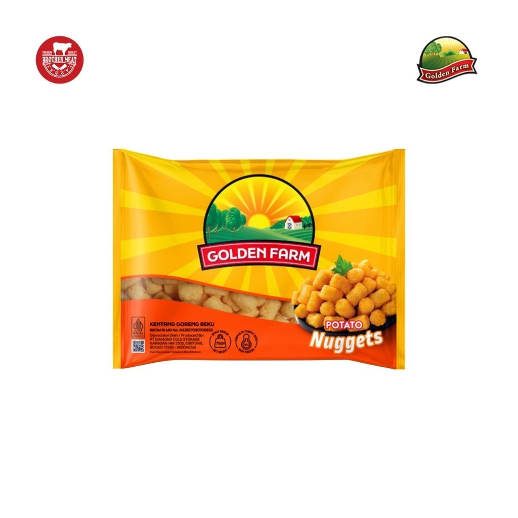 

Golden Farm Potato Nugget 750gr, Nugget Kentang - Brothermeatshop