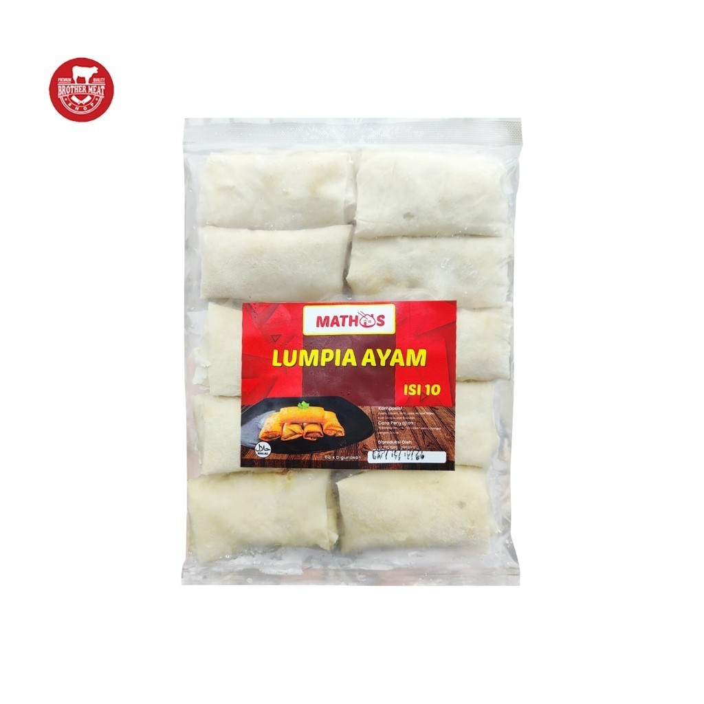 

Mathos Lumpia Ayam Frozen isi 10, Halal