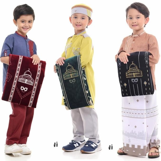 HARGA DISKON SAJADAH SHOLAT ANAK LAKI PEREMPUAN BANI BATUTA RABBANI. KADO ANAK