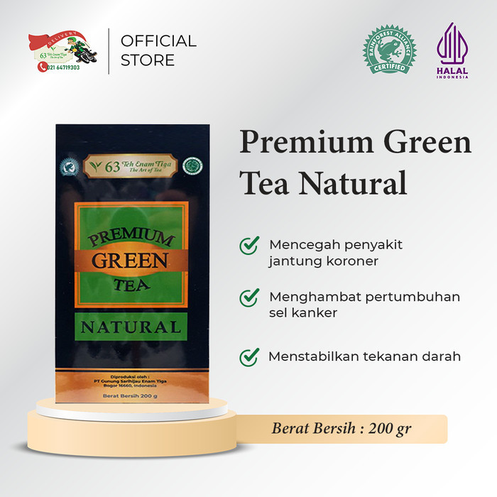 

Best Seller Teh 63 Premium Green Tea Natural 200Gr