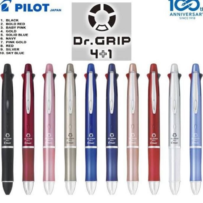 

TERMURAH - Pulpen PILOT Dr. Grip 0.7 4+1 / 4 Pulpen 1 Pensil