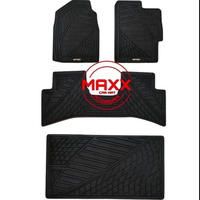 Terbaru.. Karpet Mobil- Karpet Karet Premium Honda Brio 2020 Full Set