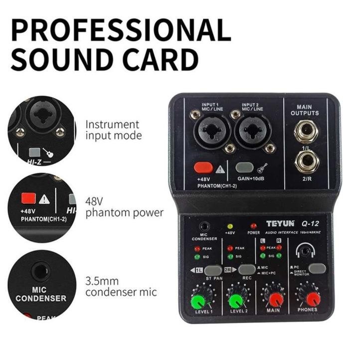 Soundcard 2 channel digital 24bit usb Sound card