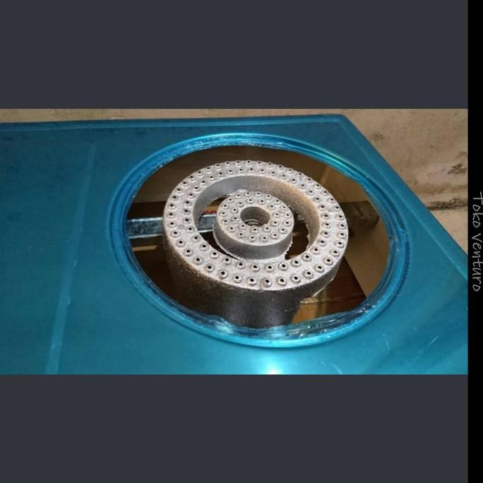 kompor gas 2 tungku butterfly burner cor api seribu 8150