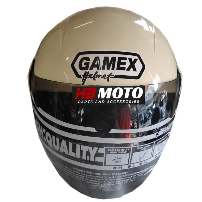 Helm Gamex Ivory Gmx1Ivory / Helm Sni / Helm Half Face / Helm Dewasa