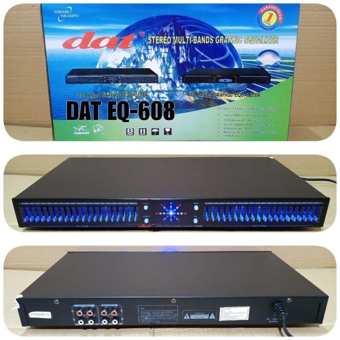 EQUALIZER SoundSystem DAT EQ 608 20 x 2 Band EQUALIZER DAT EQ 608