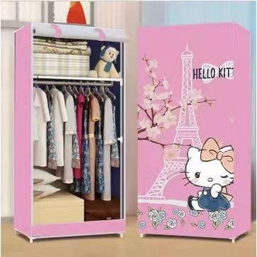 terbaik Lemari pakaian/lemari baju/ lemari plastik anak portable - Hello Kitty FA148