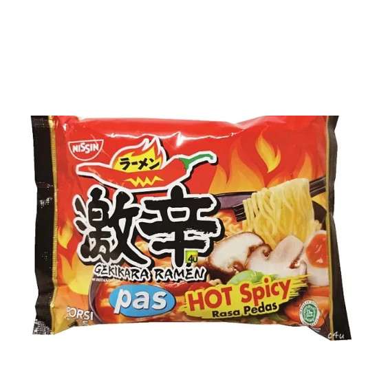 

Mie Nissin Gekikara Ramen Hot Spicy Porsi Pas Original Asli