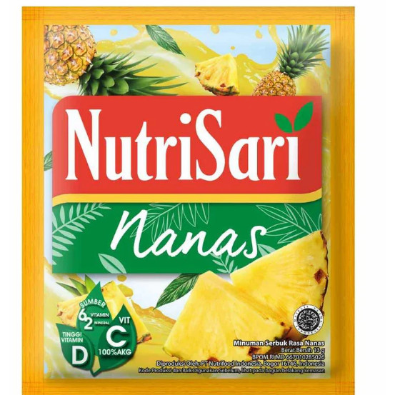 

Nutrisari Nanas 1 Renceng Isi 10 Original Asli