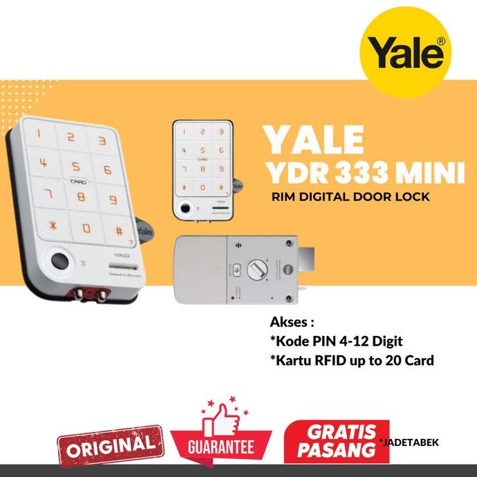 YALE YDR-333 ( YDR333 ) KUNCI PINTU OTOMATIS DIGITAL DOOR LOCK [terbaik]
