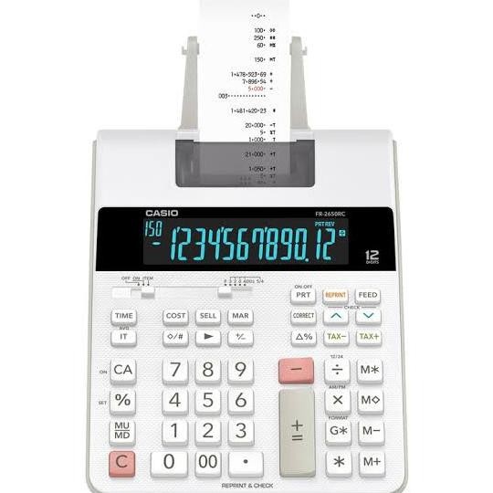 

CASIO FR-2650RC KALKULATOR PRINTING / 2650 RC CALCULATOR PRINT