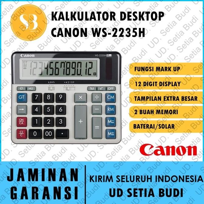 

TERBARU - Kalkulator Desktop Canon WS-2235H