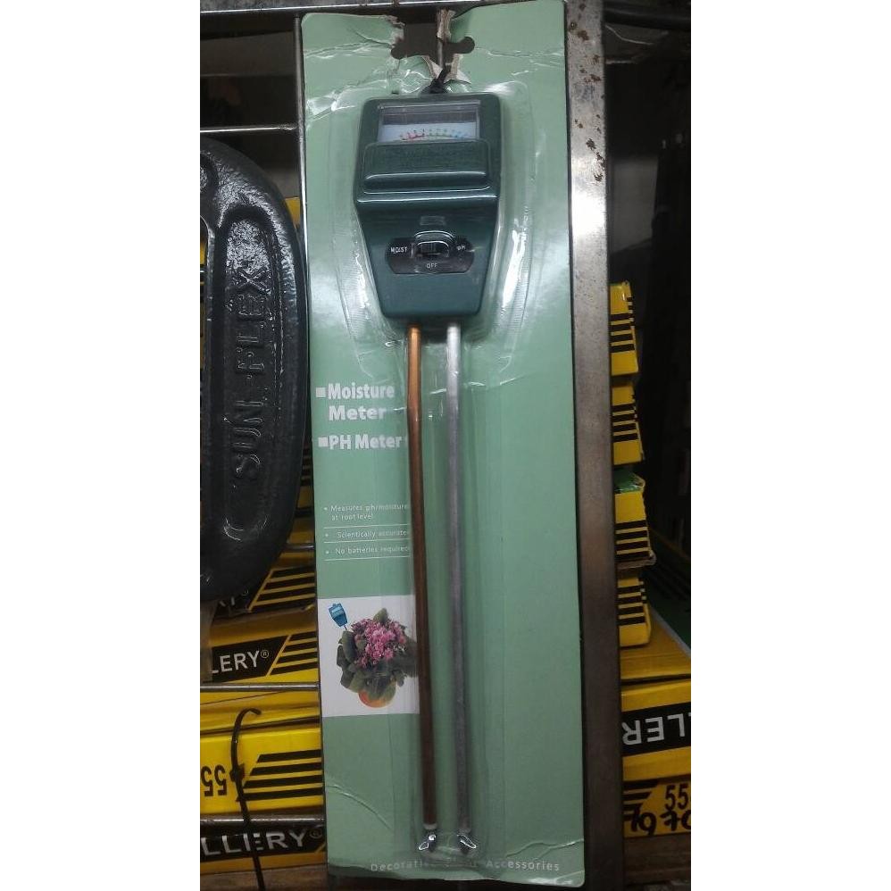 Soil PH & Moisture Meter alat ukur kelembaban tanah dan kadar air