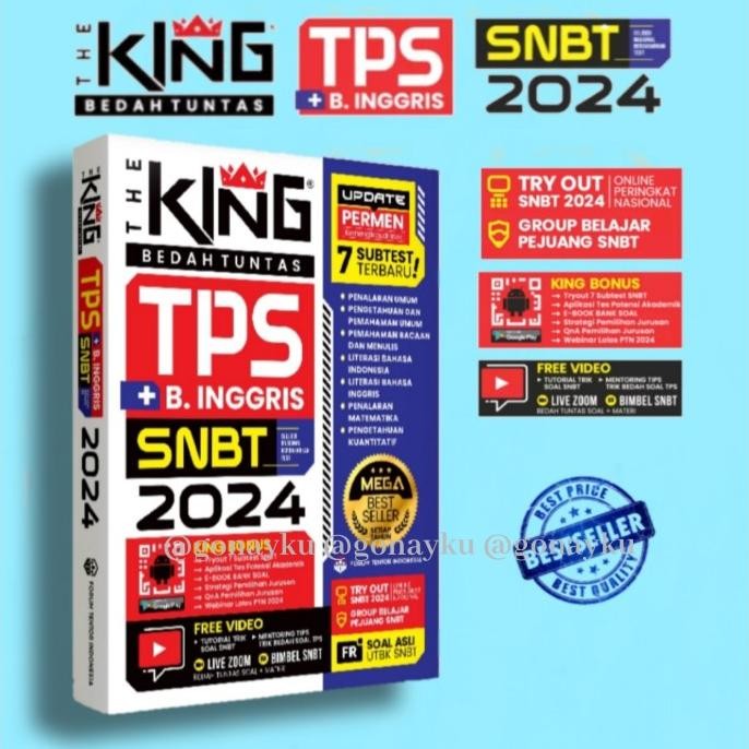 

DISKON BUKU THE KING TPS Bedah Soal dan Materi Skolastik SNBT 2023