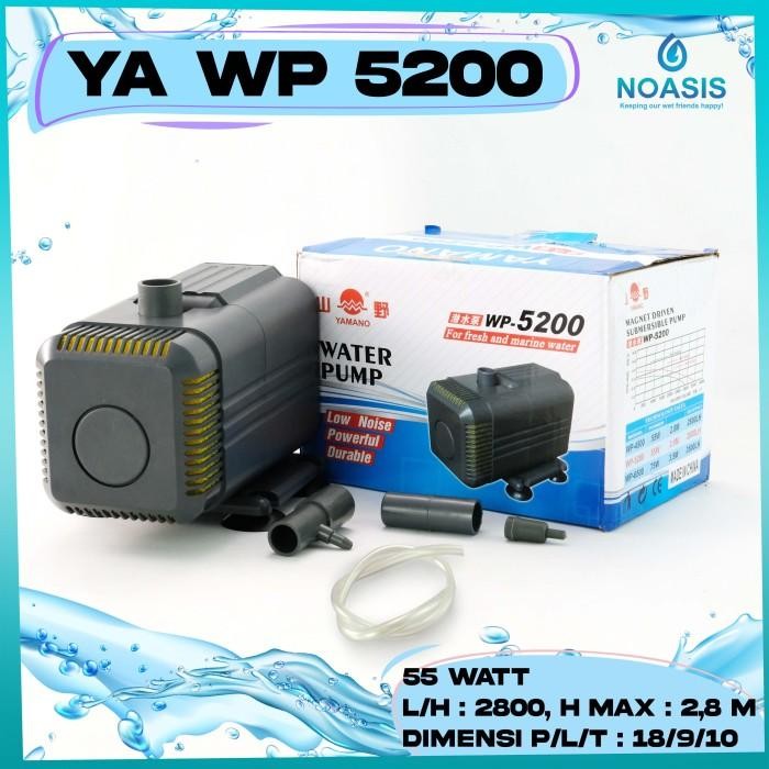 Pompa Air Celup Aquarium Yamano Wp 5200 Kolam / Hidroponik Wp-5200