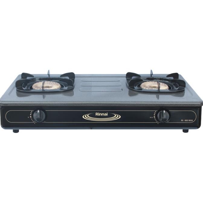 Kompor Gas Rinnai RI-602BGX Kompor Gas 2 Tungku Rinnai RI 602 BGX