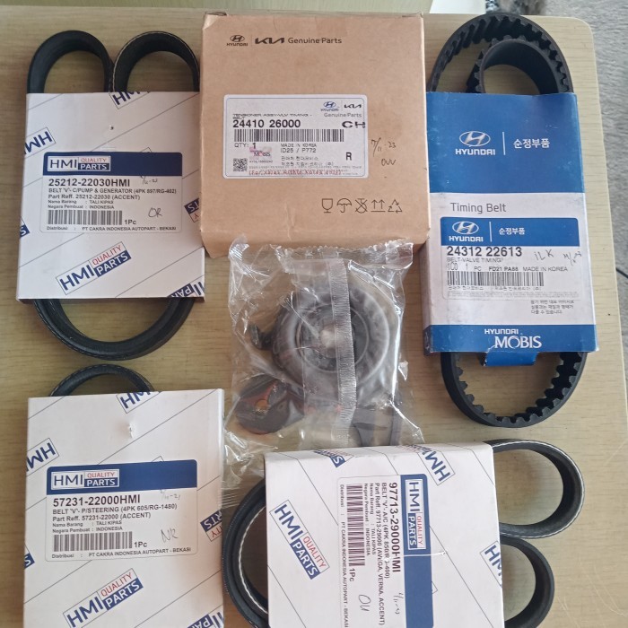 Timing Belt Timing Belt Set Hyundai Verna Avega Getz Paket Timing Belt Set Hyundai