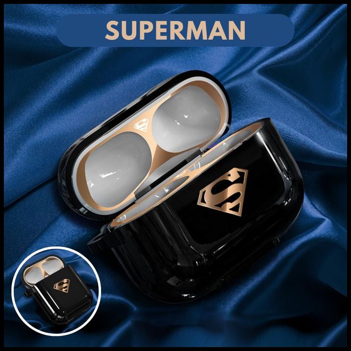 Case Airpods 1 2 Pro Premium Luxury Black Matte Casing Airpods Stiker Elegan