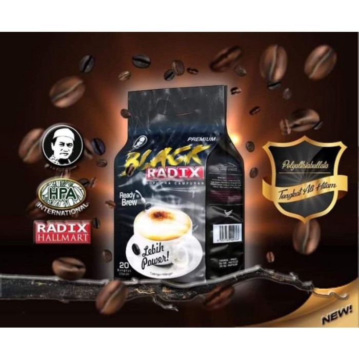 

PROMO - RADIX BLACK PREMIUM PAK HAJI - dari tongkat Ali hitam - radix premium - Terlaris