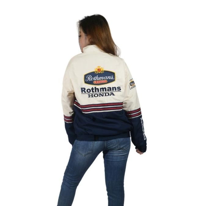 [Ev] - Jaket Motor Pria Honda Rothmans Team Jacket Vintage LCM